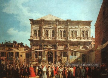 Canaletto œuvres - La fête de St Roch Canaletto